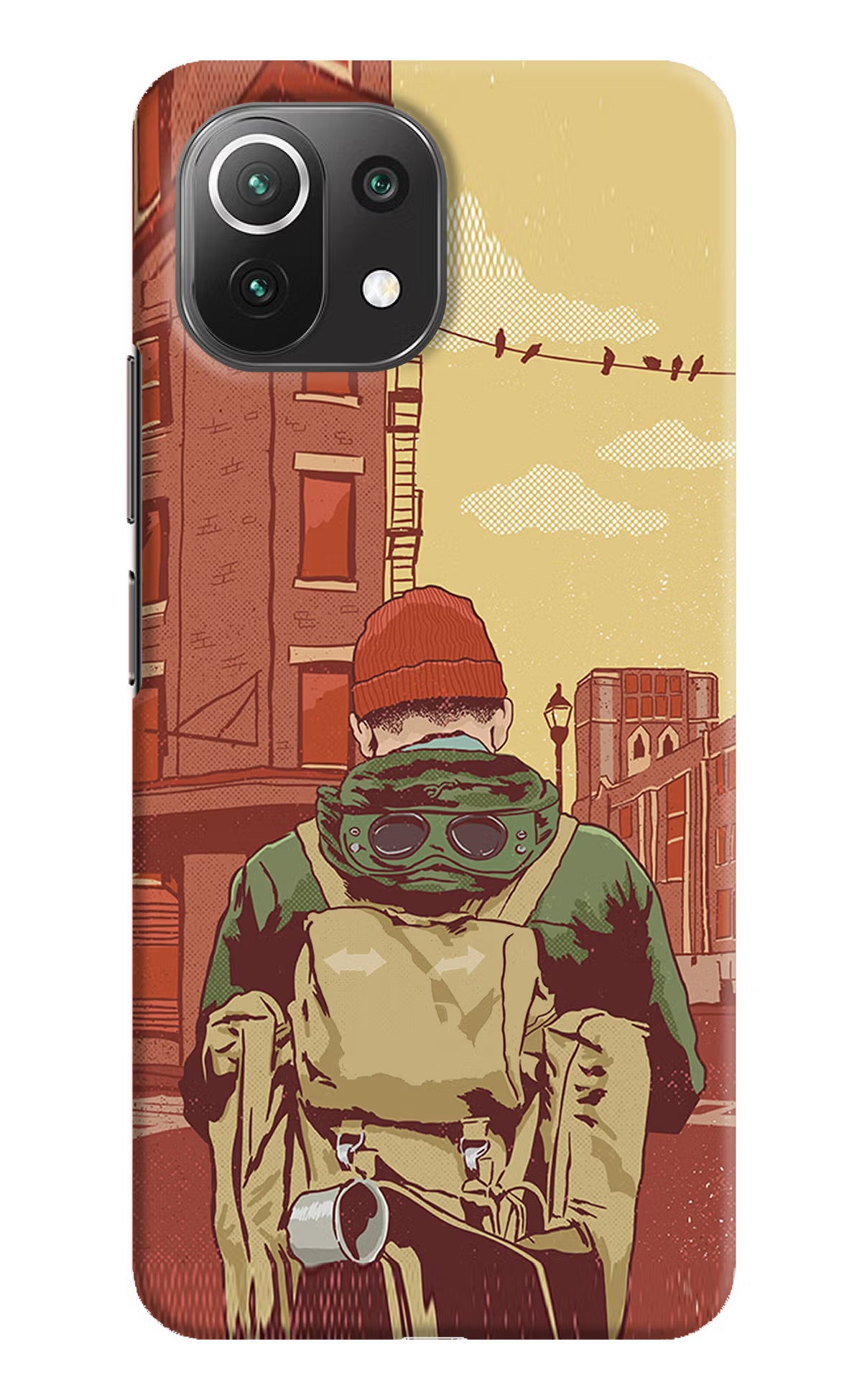 Adventurous Mi 11 Lite NE 5G Hard Case Back Cover by Casekaro