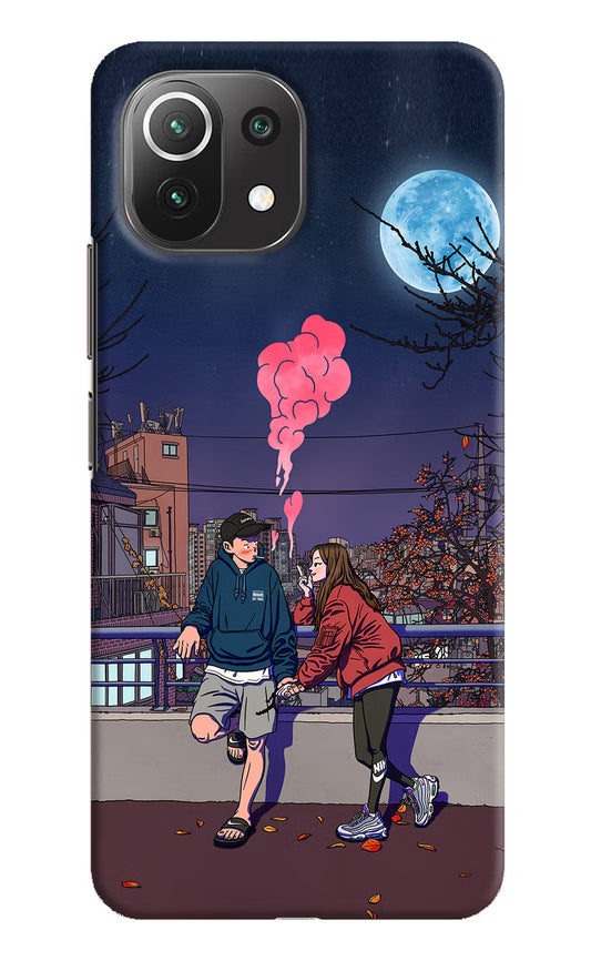 Chilling Couple Mi 11 Lite NE 5G Hard Case Back Cover by Casekaro