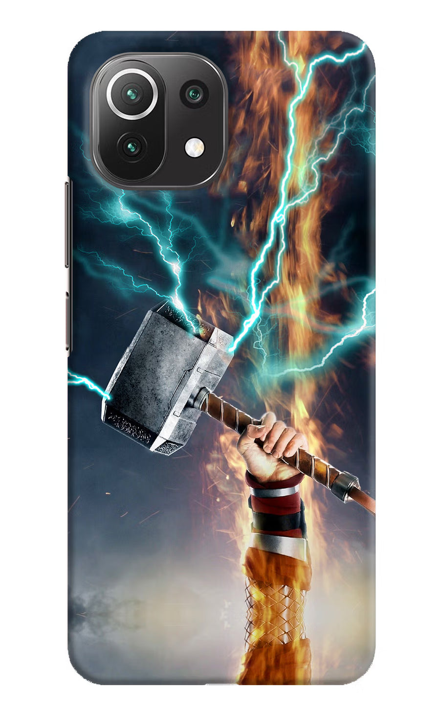 Thor Hammer Mjolnir Mi 11 Lite NE 5G Back Cover, Hard case