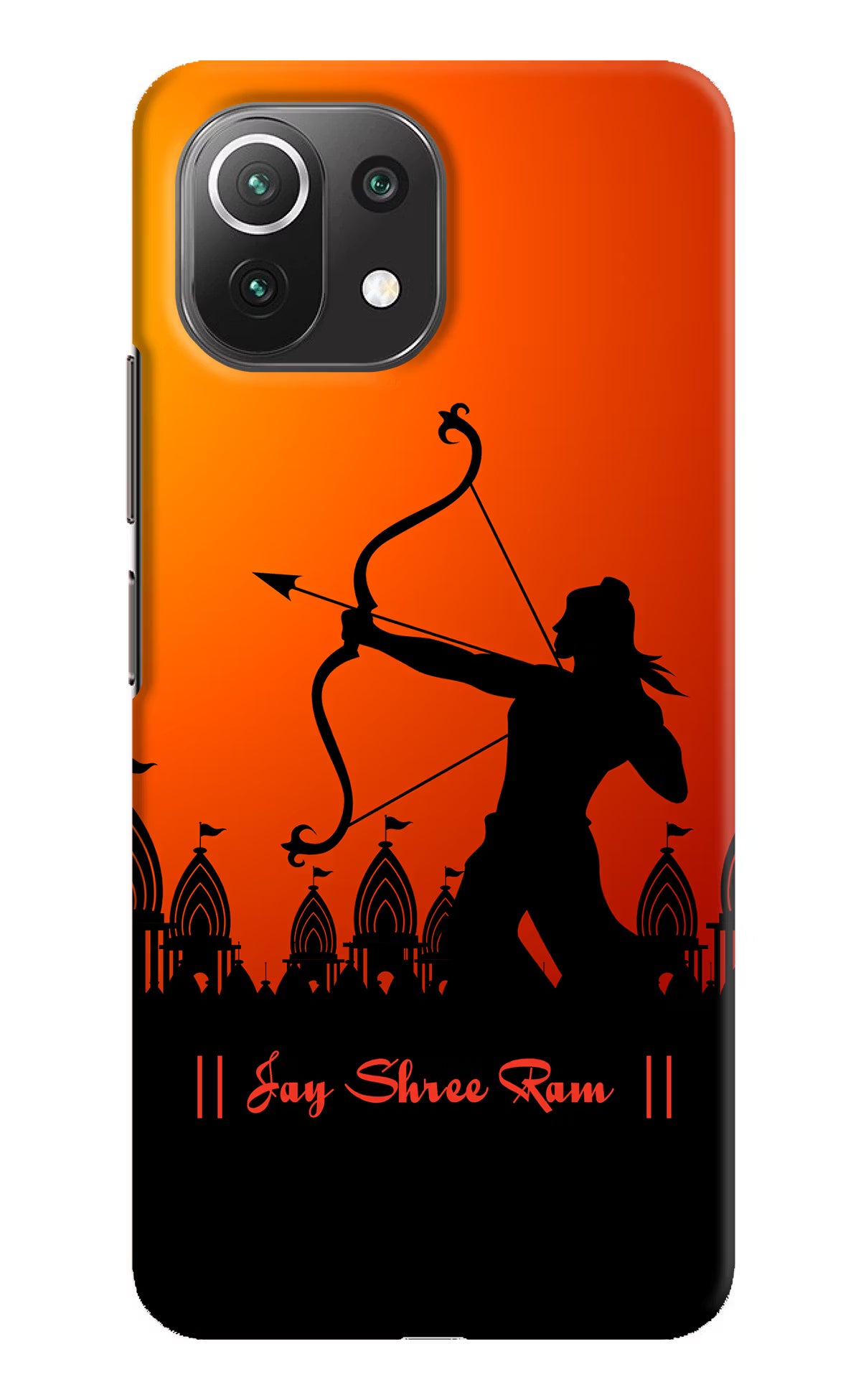 Lord Ram - 4 Mi 11 Lite NE 5G Hard Case Back Cover by Casekaro