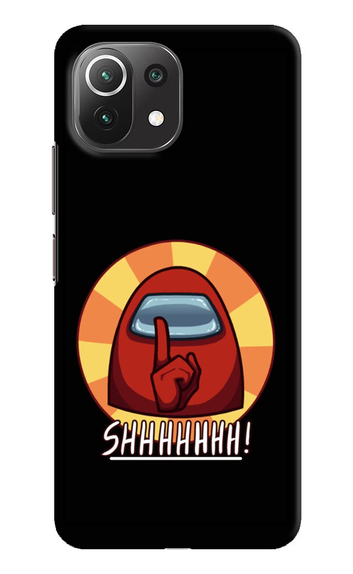 Among Us Shhh! Mi 11 Lite NE 5G Hard Case Back Cover by Casekaro