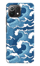 Blue Waves Mi 11 Lite NE 5G Hard Case Back Cover by Casekaro