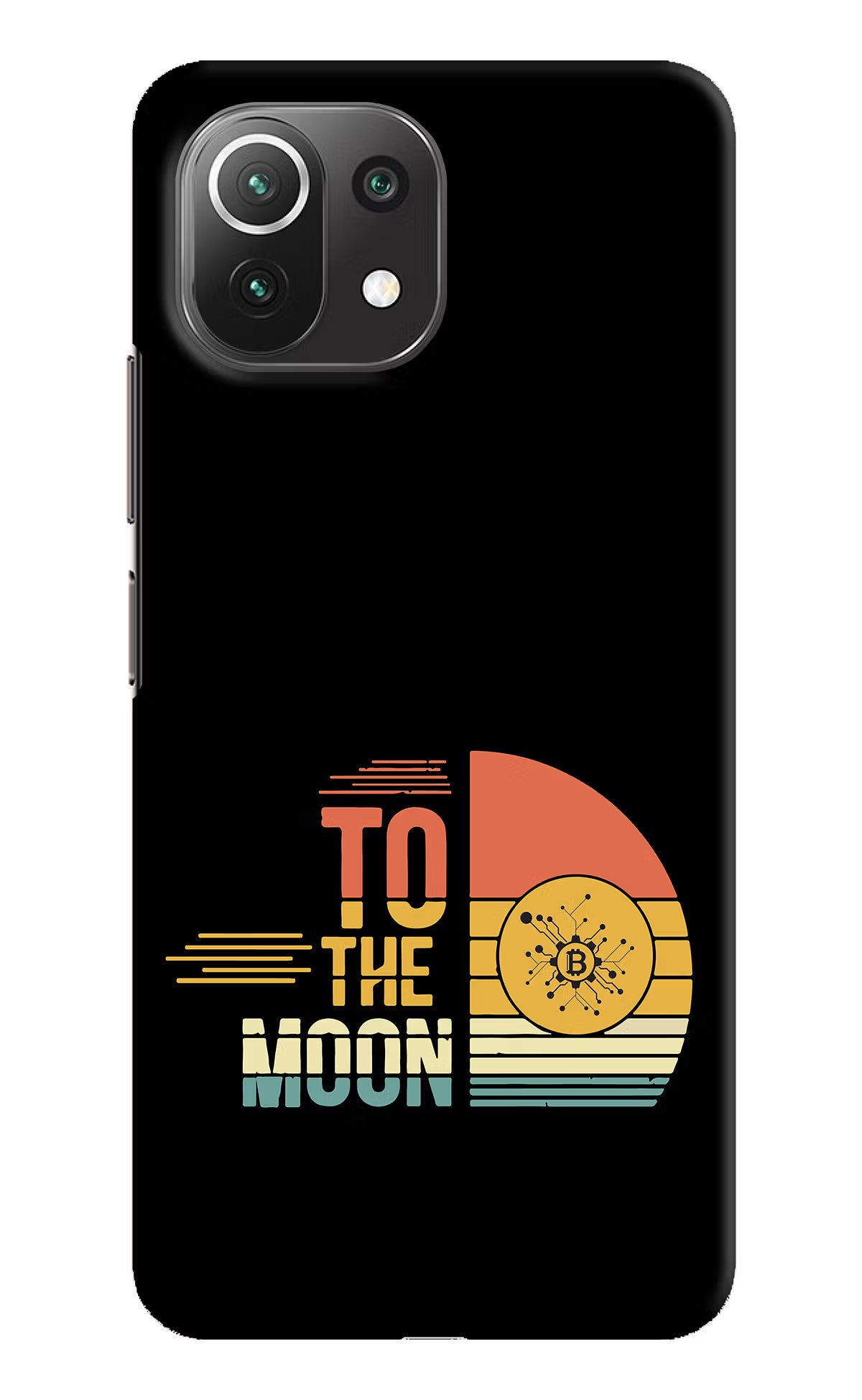 To the Moon Mi 11 Lite NE 5G Hard Case Back Cover by Casekaro