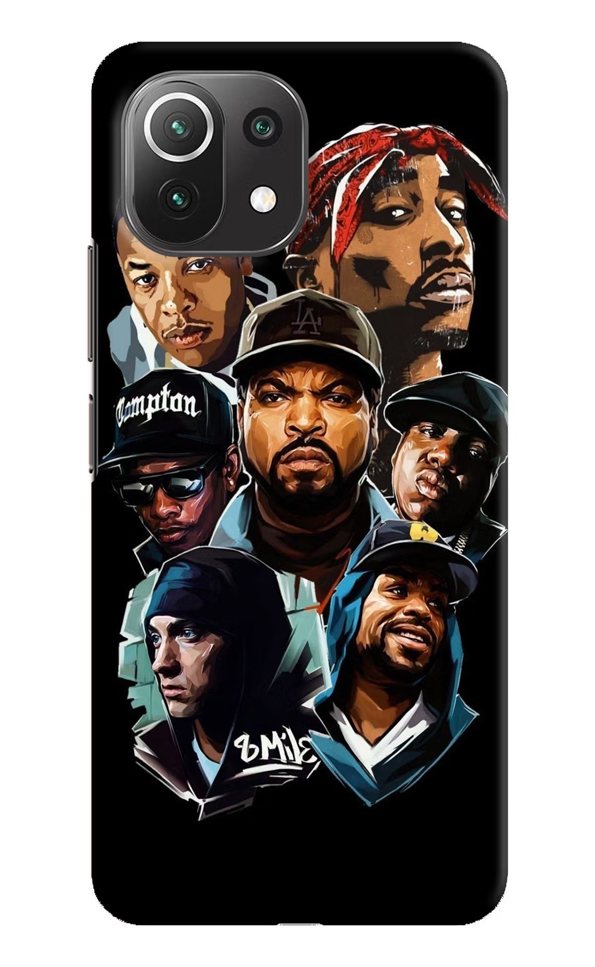Rappers Mi 11 Lite NE 5G Hard Case Back Cover by Casekaro