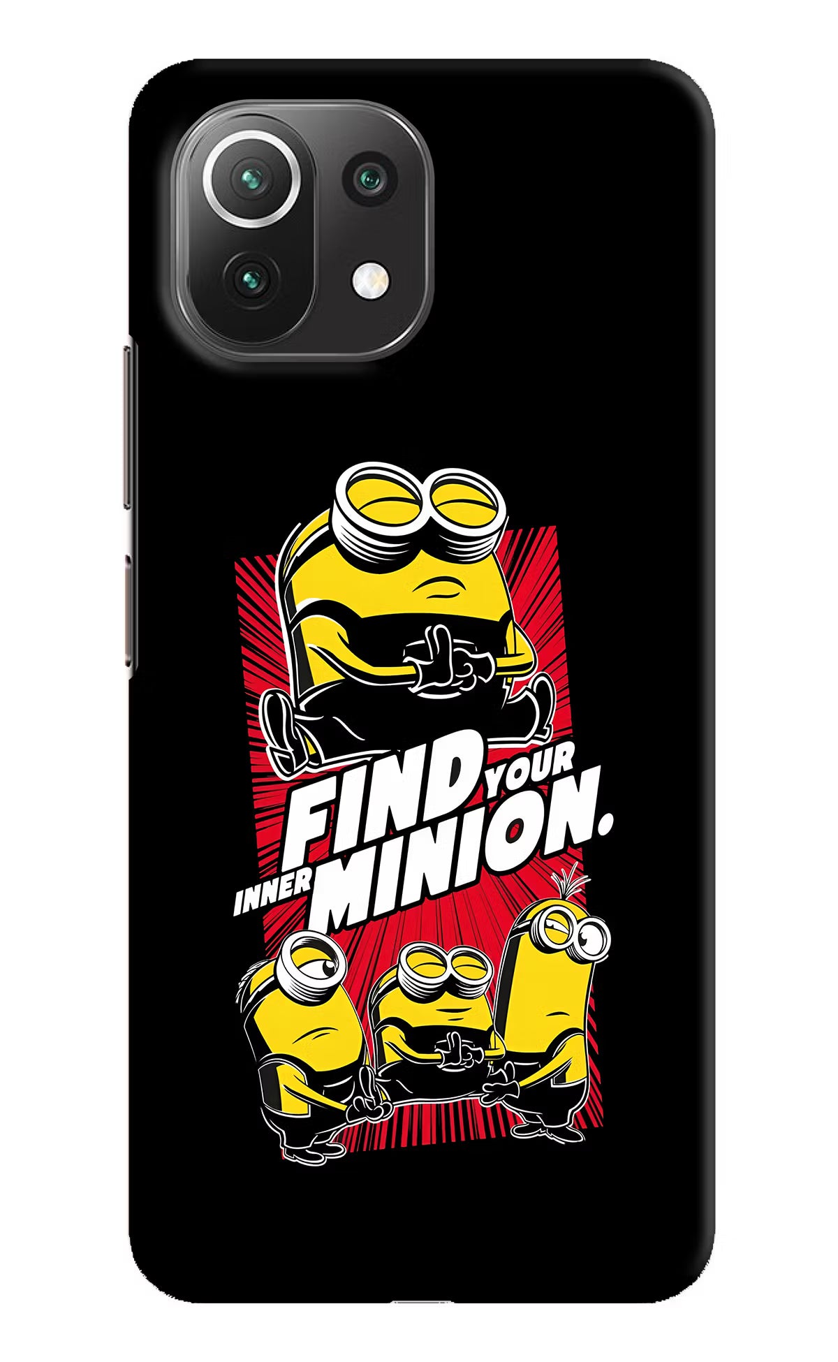 Find your inner Minion Mi 11 Lite NE 5G Hard Case Back Cover by Casekaro