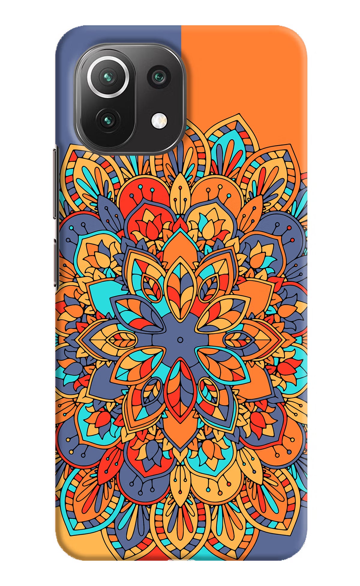 Color Mandala Mi 11 Lite NE 5G Hard Case Back Cover by Casekaro