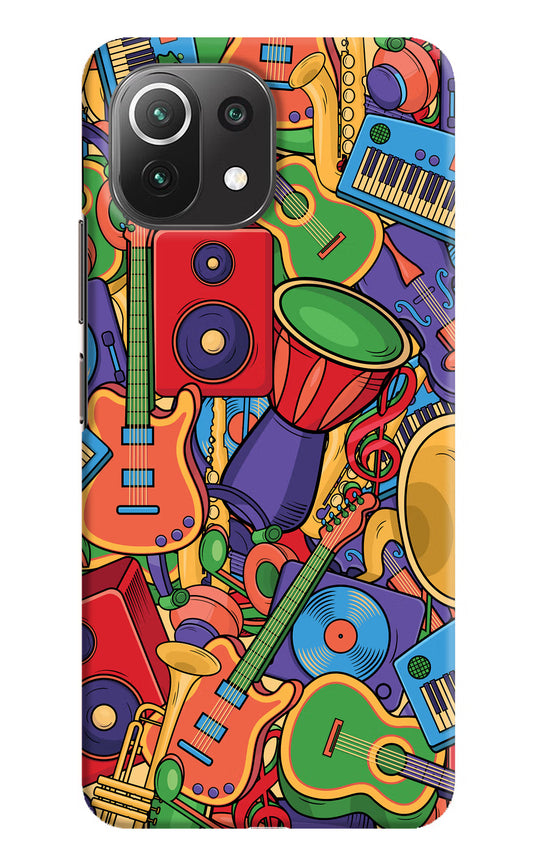 Music Instrument Doodle Mi 11 Lite NE 5G Hard Case Back Cover by Casekaro