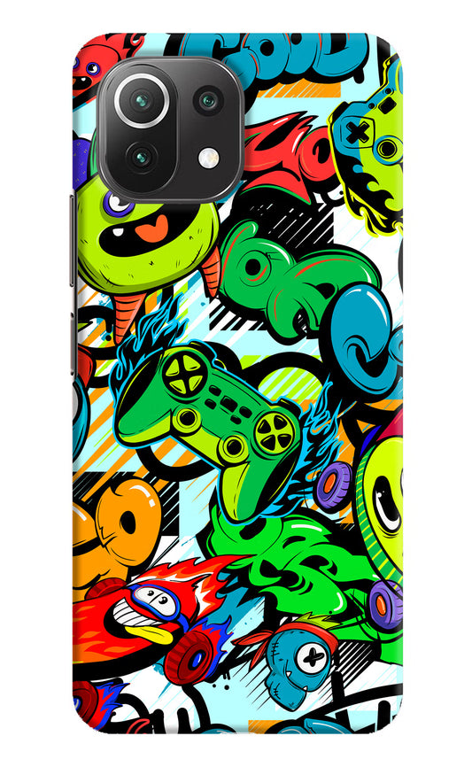 Game Doodle Mi 11 Lite NE 5G Hard Case Back Cover by Casekaro