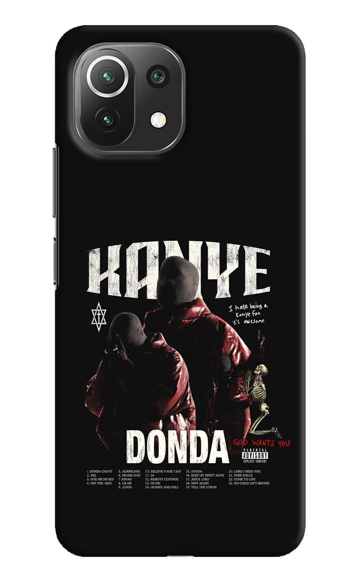 Donda Kanye West Mi 11 Lite NE 5G Hard Case Back Cover by Casekaro