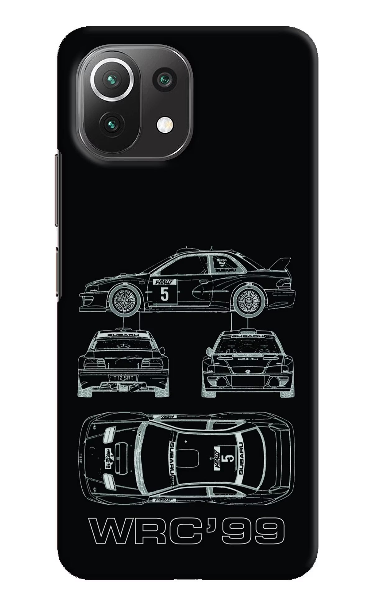 WRC'99 Mi 11 Lite NE 5G Hard Case Back Cover by Casekaro