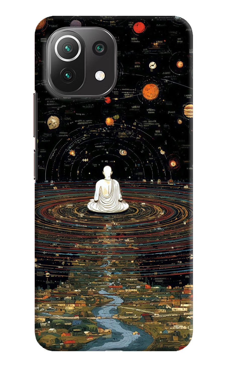Space Monk Mi 11 Lite NE 5G Back Cover, Hard case