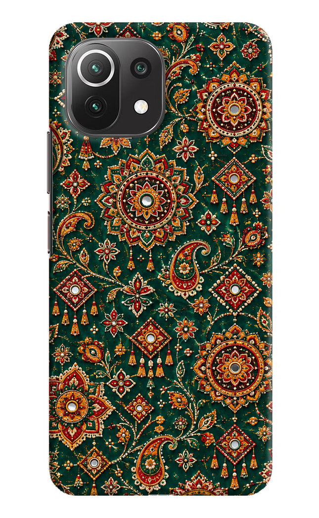 Green Pataka Mi 11 Lite NE 5G Hard Case Back Cover by Casekaro