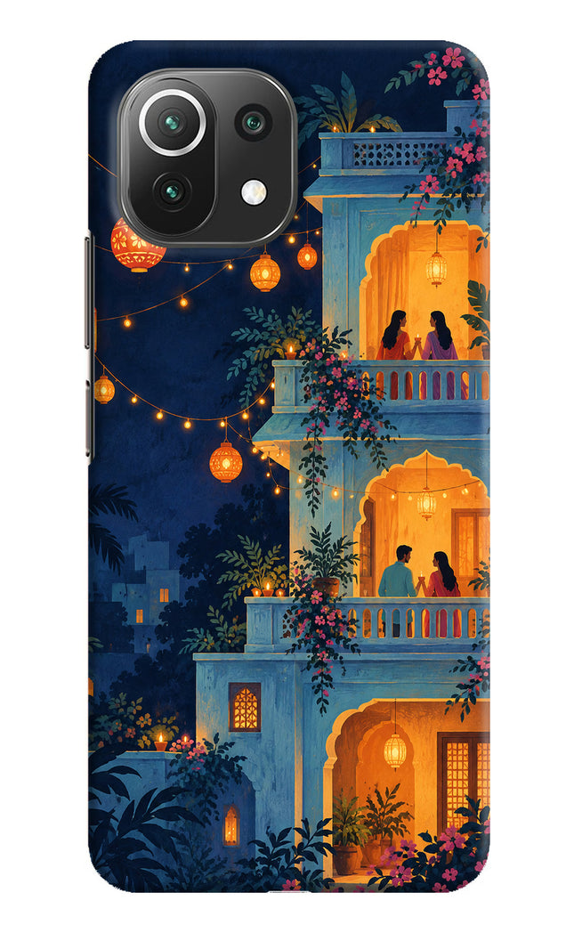 Balcony Glow Mi 11 Lite NE 5G Hard Case Back Cover by Casekaro