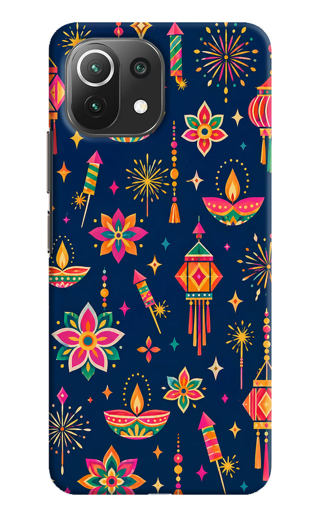 Festive Pop Mi 11 Lite NE 5G Hard Case Back Cover by Casekaro
