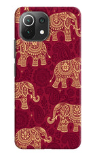 Maroon Elephant Mi 11 Lite NE 5G Back Cover