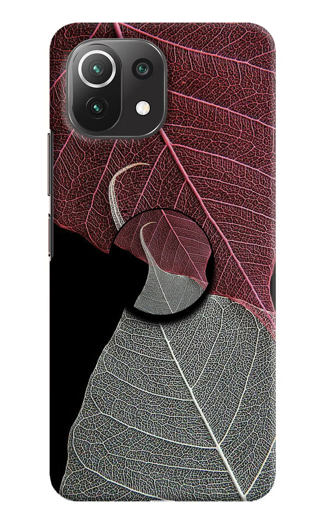 Leaf Pattern Mi 11 Lite NE 5G Pop Case by Casekaro