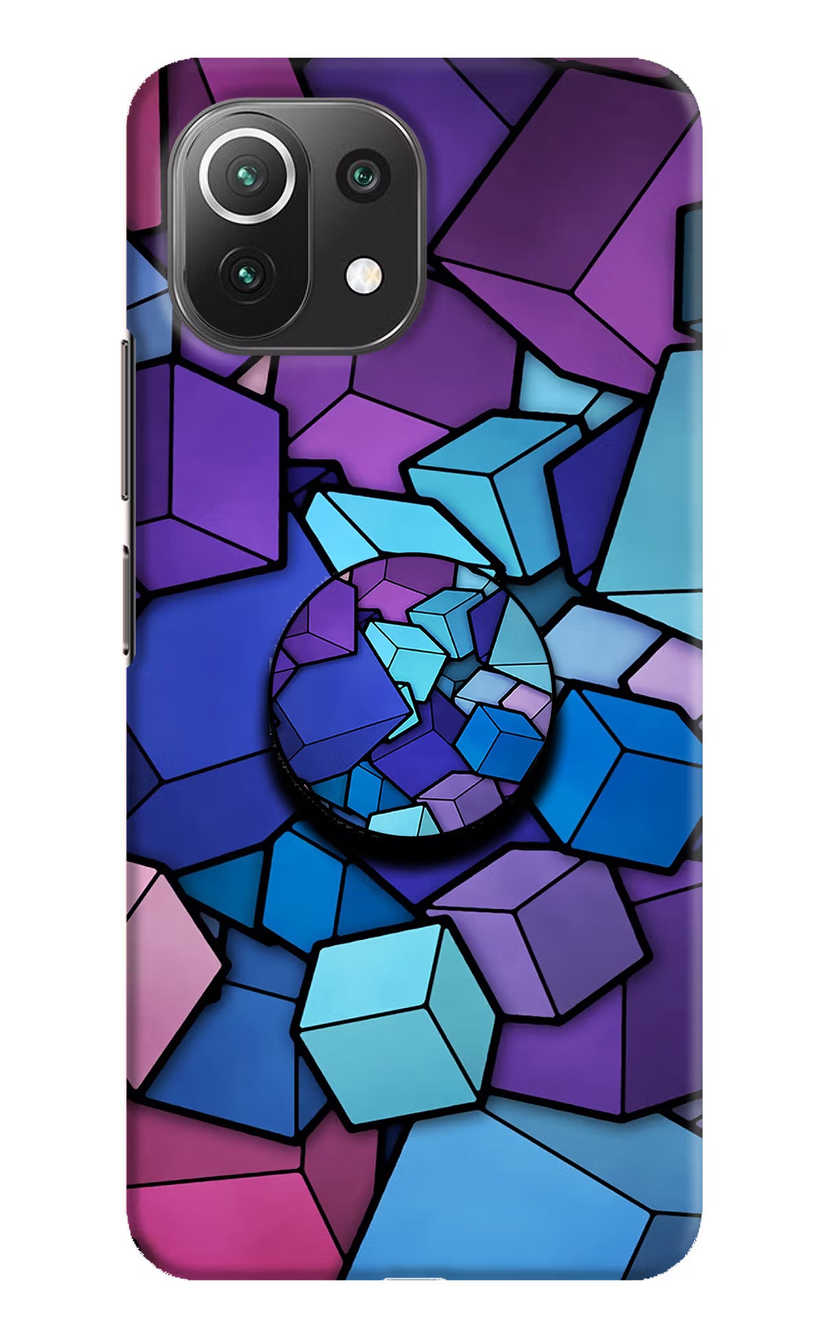 Cubic Abstract Mi 11 Lite NE 5G Pop Case by Casekaro