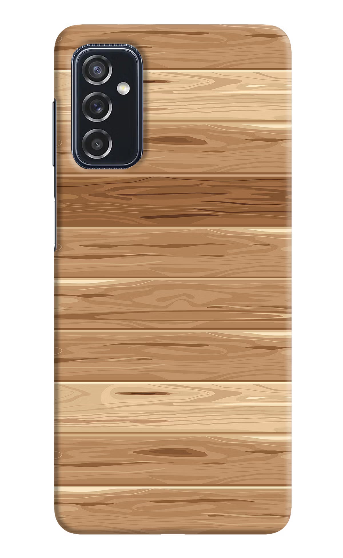 Wooden Vector Samsung M52 5G Hard Case Back Cover by Casekaro