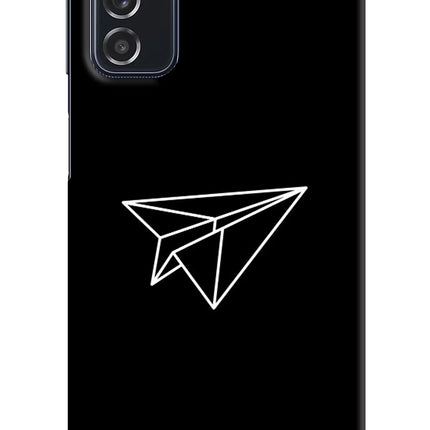 Paper Plane White Samsung M52 5G Hard Case Back Cover by Casekaro