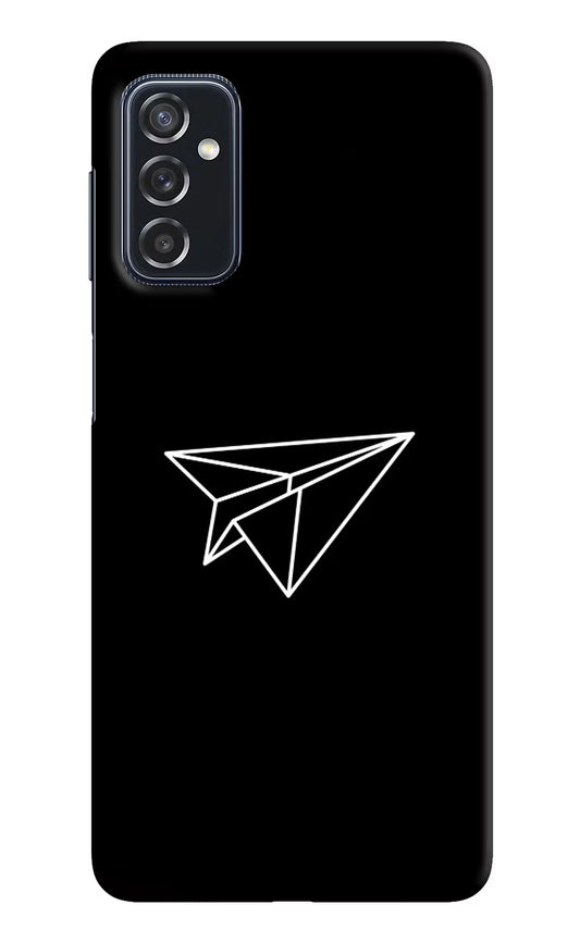 Paper Plane White Samsung M52 5G Hard Case Back Cover by Casekaro