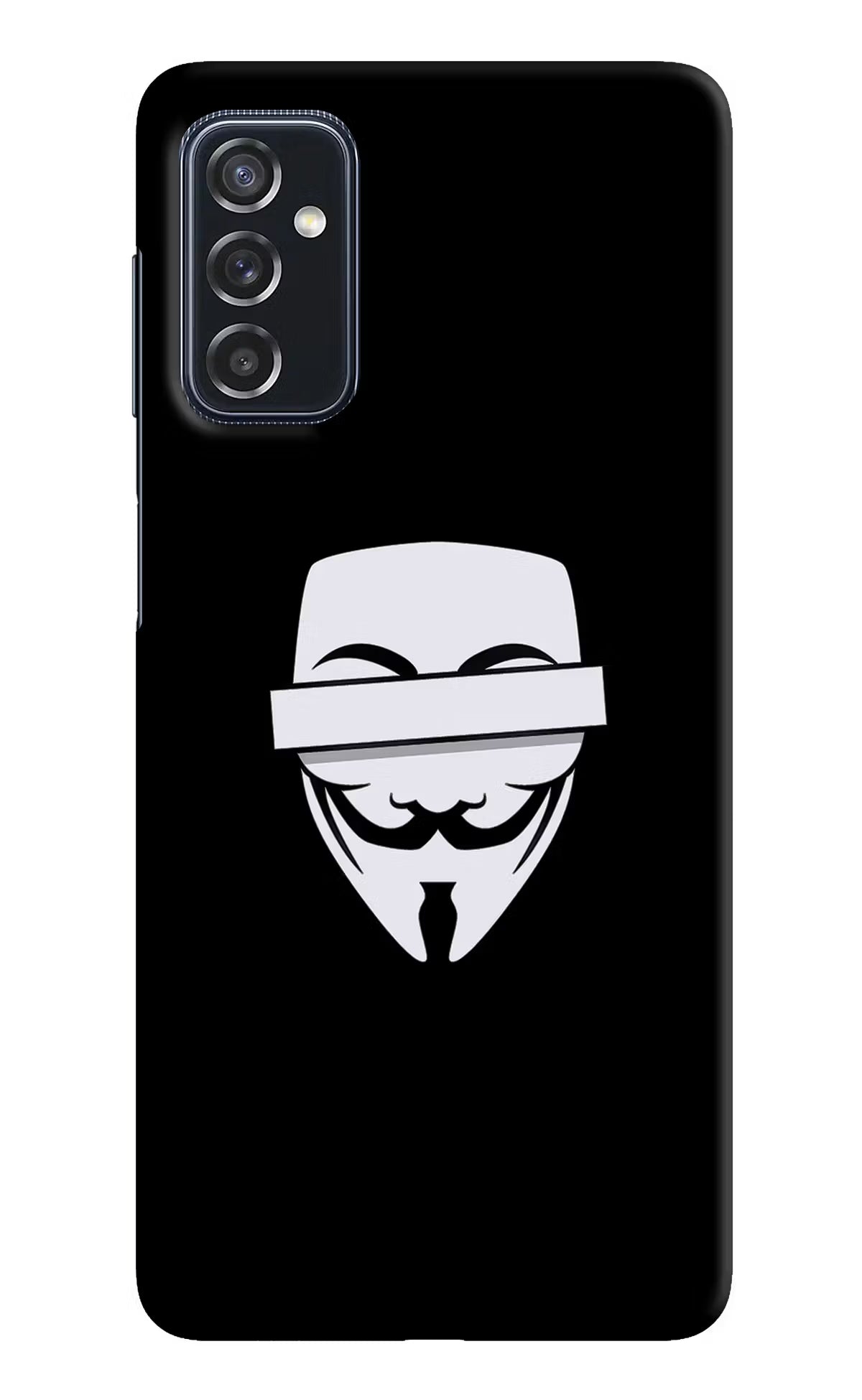 Anonymous Face Samsung M52 5G Hard Case Back Cover by Casekaro