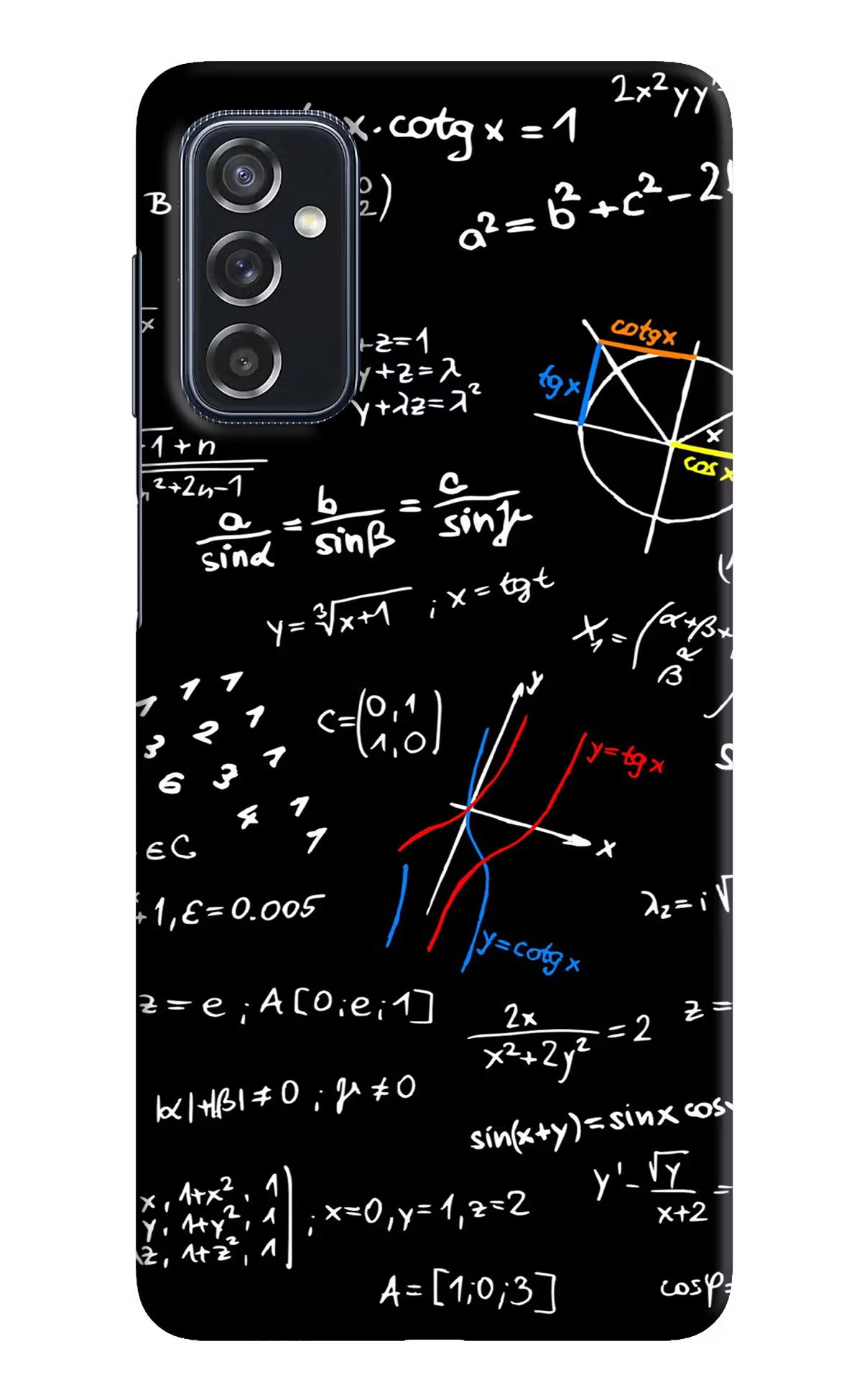 Mathematics Formula Samsung M52 5G Hard Case Back Cover by Casekaro