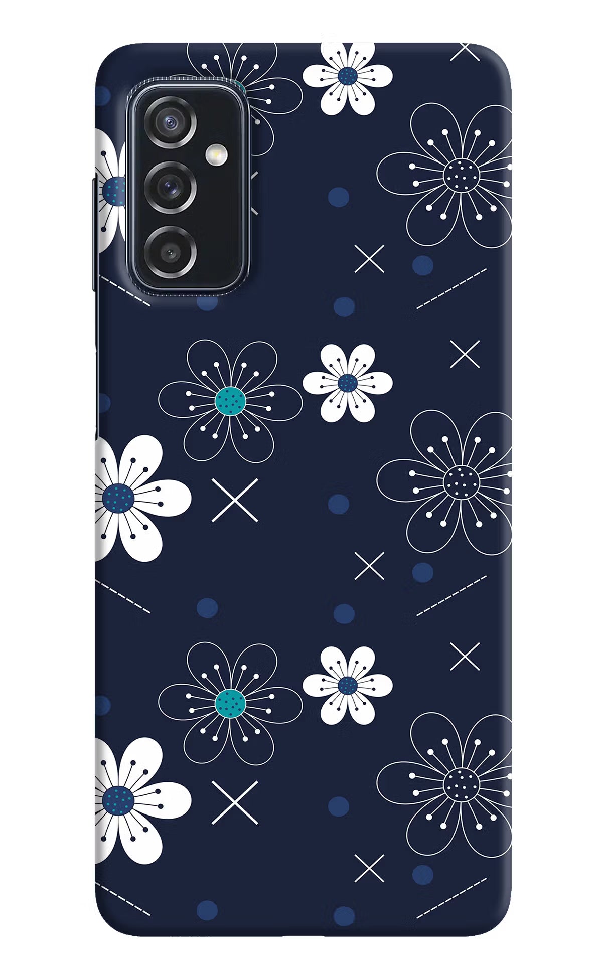 Flowers Samsung M52 5G Hard Case Back Cover by Casekaro