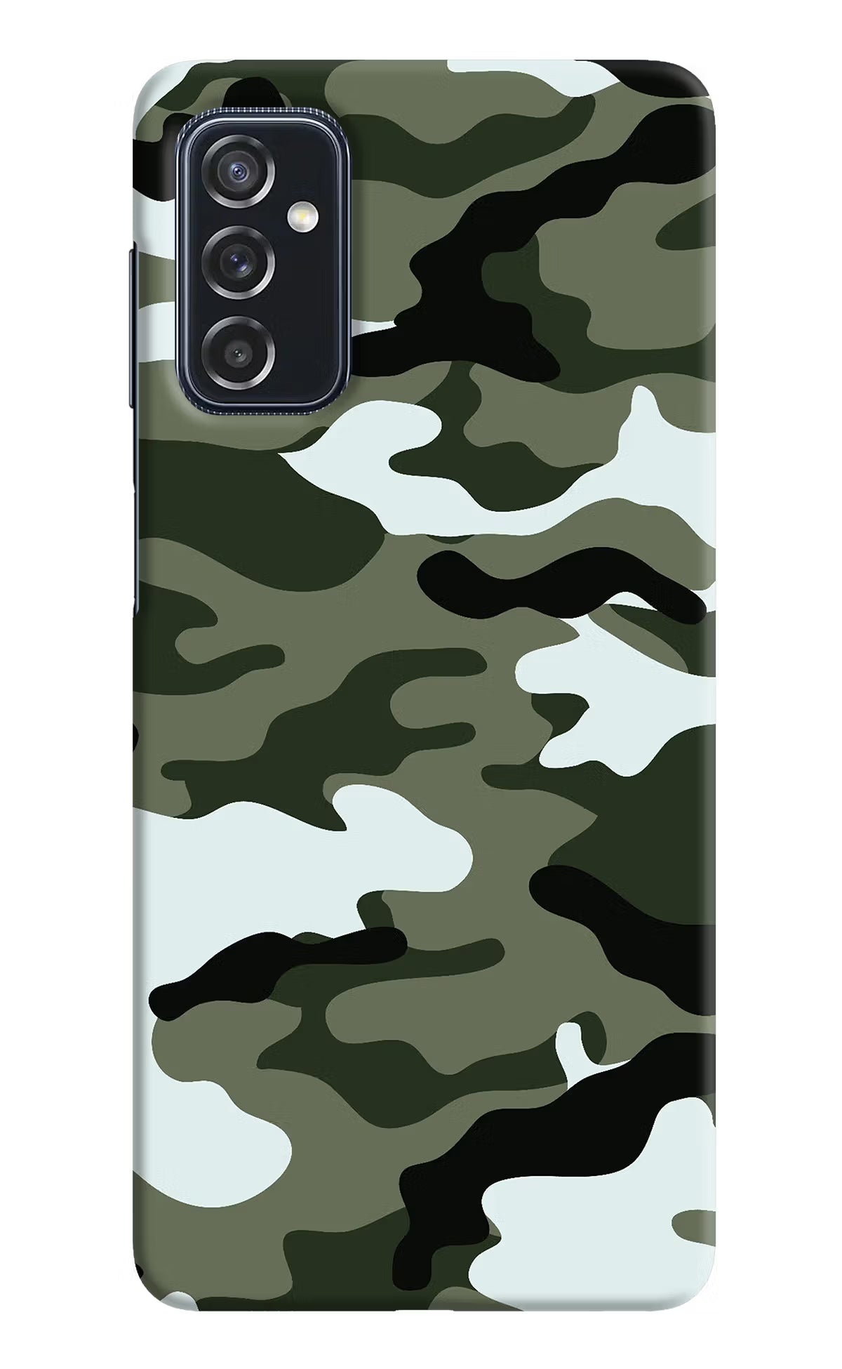 Camouflage Samsung M52 5G Hard Case Back Cover by Casekaro