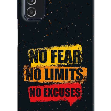 No Fear No Limits No Excuse Samsung M52 5G Hard Case Back Cover by Casekaro