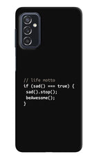 Life Motto Code Samsung M52 5G Hard Case Back Cover by Casekaro