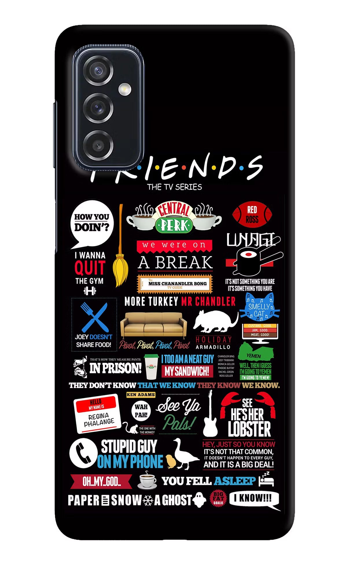 FRIENDS Samsung M52 5G Hard Case Back Cover by Casekaro