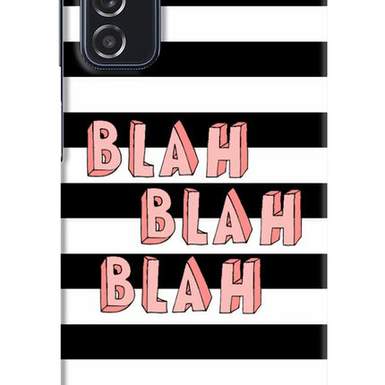 Blah Blah Blah Samsung M52 5G Hard Case Back Cover by Casekaro