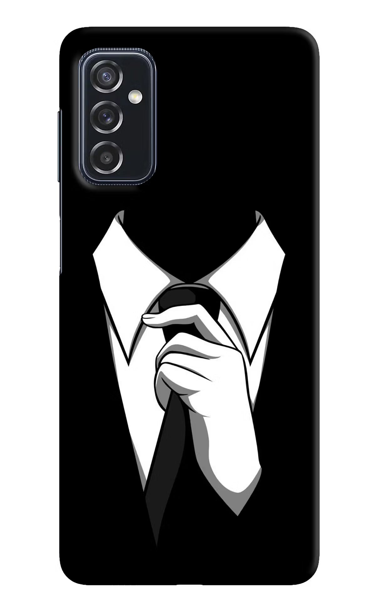 Black Tie Samsung M52 5G Hard Case Back Cover by Casekaro