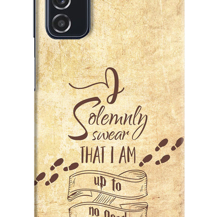 I Solemnly swear that i up to no good Samsung M52 5G Hard Case Back Cover by Casekaro