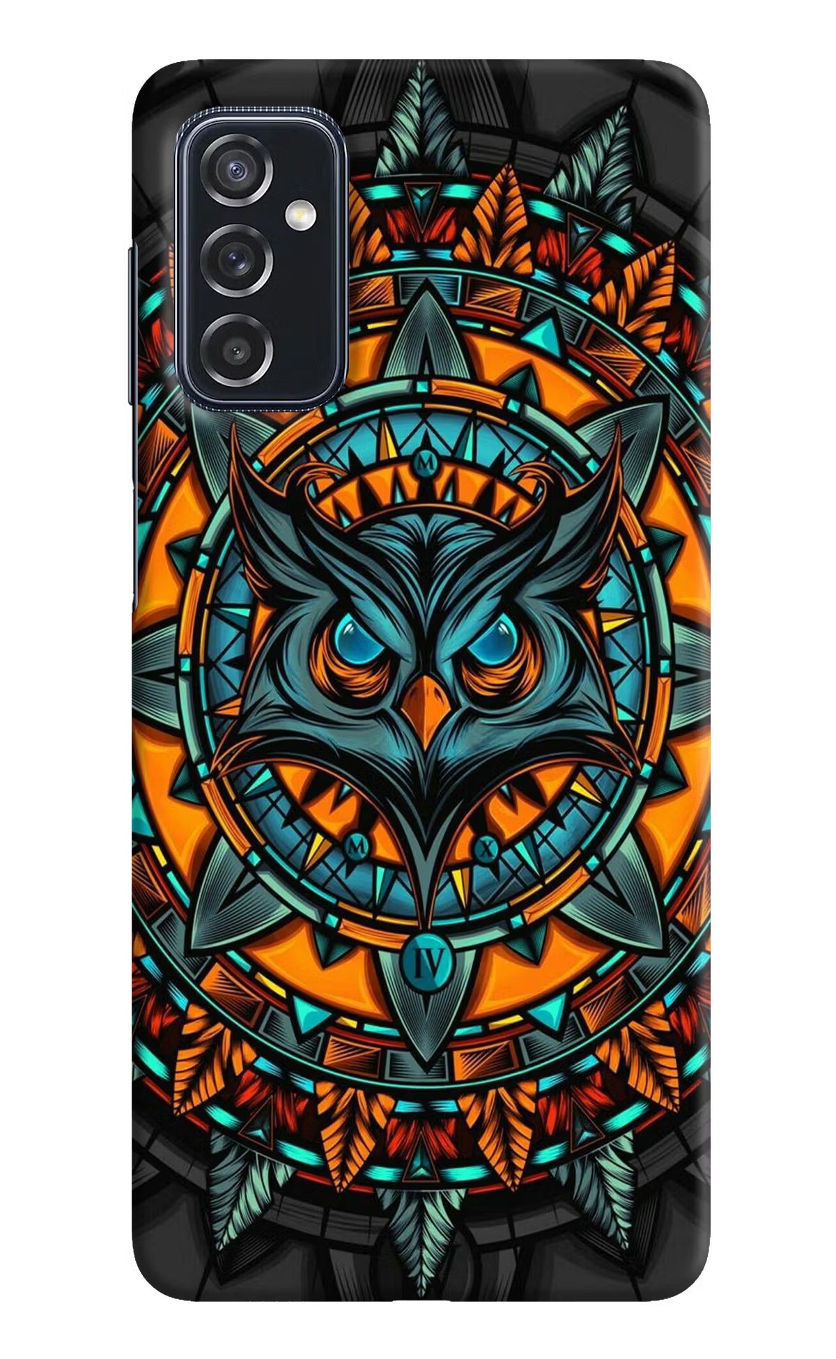 Angry Owl Art Samsung M52 5G Hard Case Back Cover by Casekaro