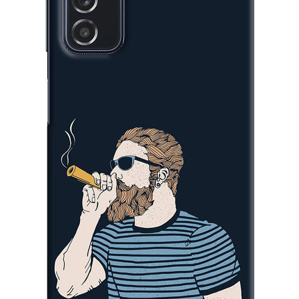 Smoking Samsung M52 5G Hard Case Back Cover by Casekaro