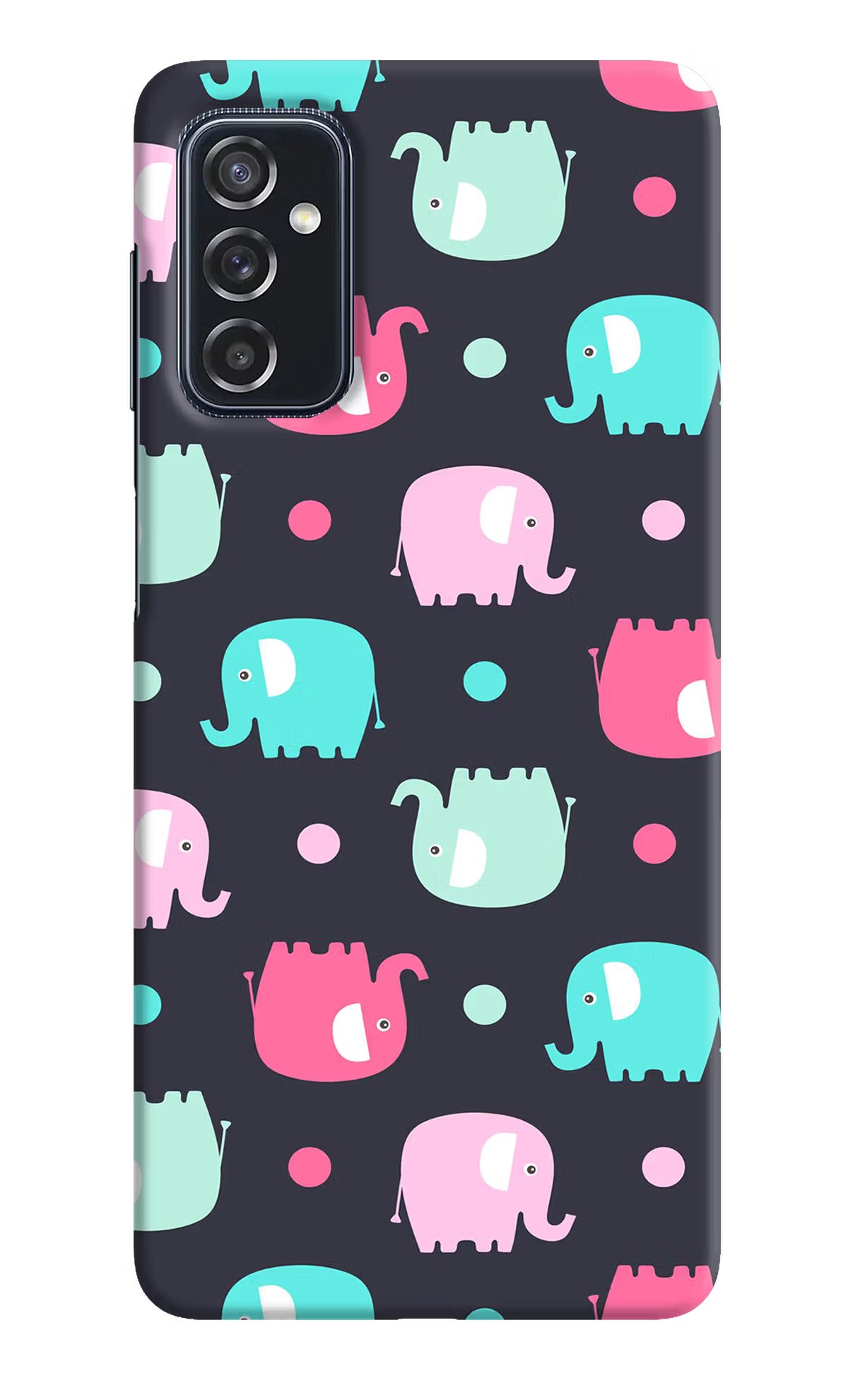 Elephants Samsung M52 5G Hard Case Back Cover by Casekaro
