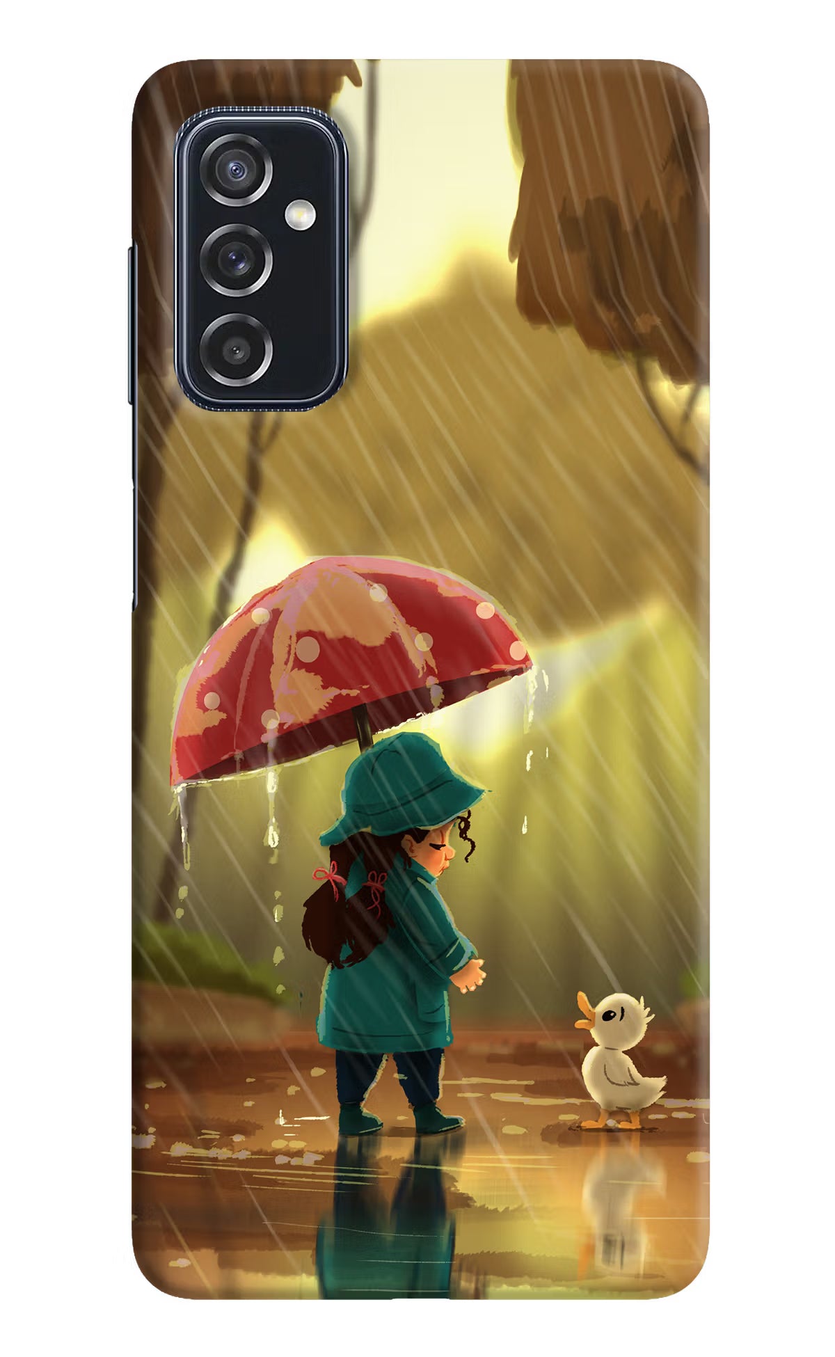 Rainy Day Samsung M52 5G Hard Case Back Cover by Casekaro