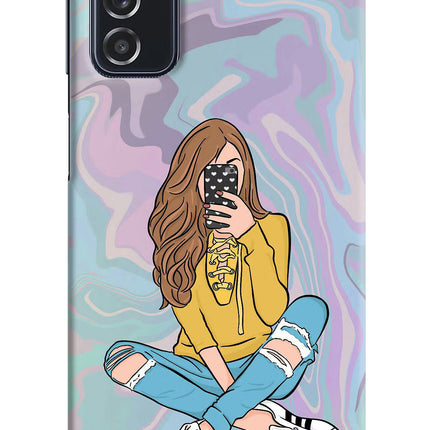 Selfie Girl Samsung M52 5G Hard Case Back Cover by Casekaro