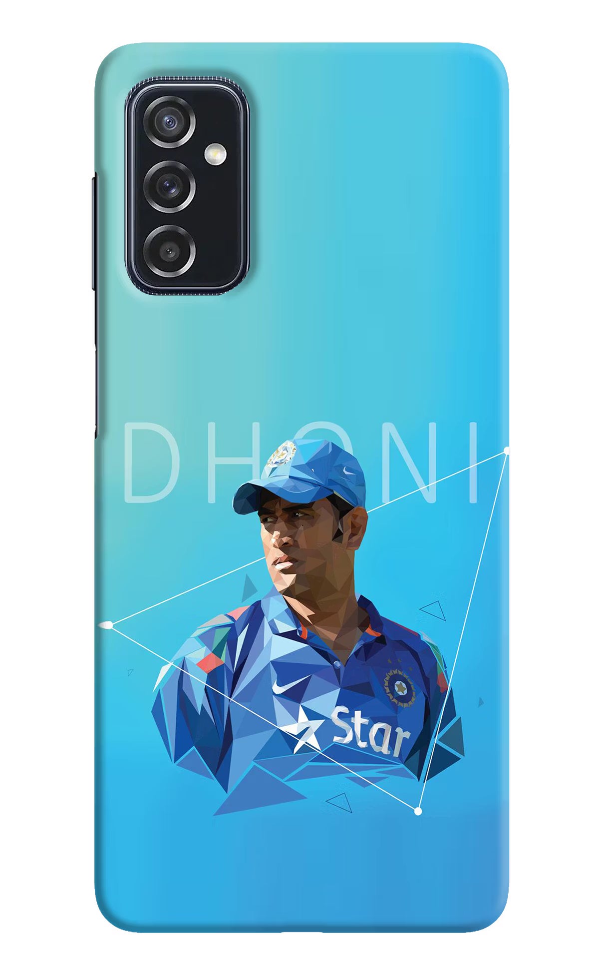 Dhoni Artwork Samsung M52 5G Hard Case Back Cover by Casekaro