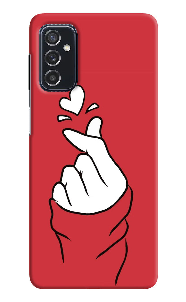 Korean Love Sign Samsung M52 5G Hard Case Back Cover by Casekaro