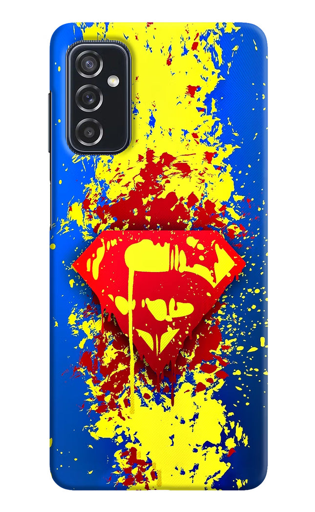 Superman logo Samsung M52 5G Hard Case Back Cover by Casekaro