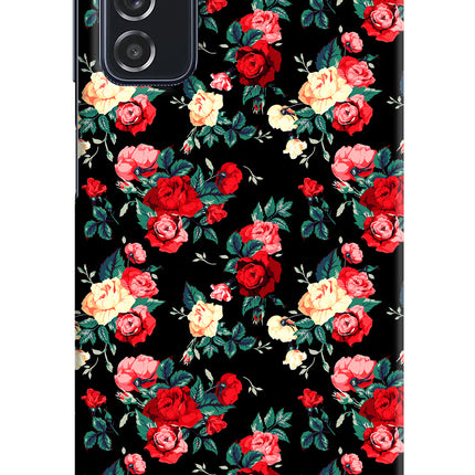 Rose Pattern Samsung M52 5G Hard Case Back Cover by Casekaro