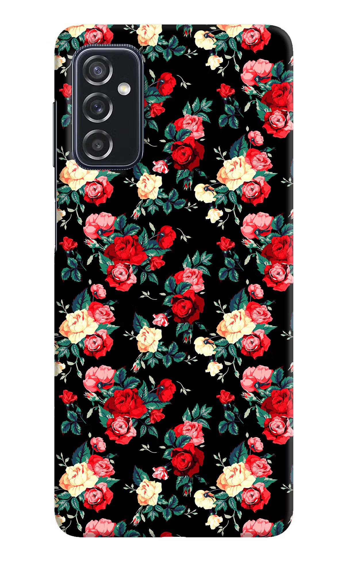 Rose Pattern Samsung M52 5G Hard Case Back Cover by Casekaro