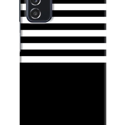 Black and White Print Samsung M52 5G Hard Case Back Cover by Casekaro