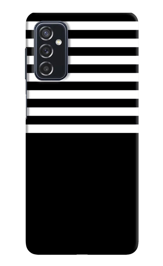 Black and White Print Samsung M52 5G Hard Case Back Cover by Casekaro