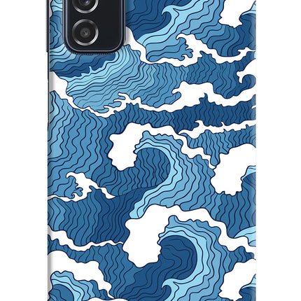 Blue Waves Samsung M52 5G Hard Case Back Cover by Casekaro