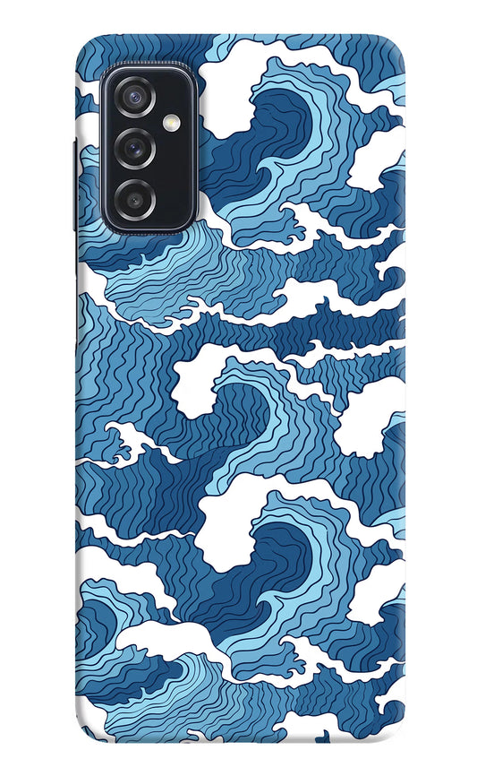 Blue Waves Samsung M52 5G Hard Case Back Cover by Casekaro
