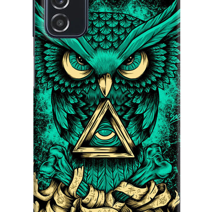 Green Owl Samsung M52 5G Hard Case Back Cover by Casekaro