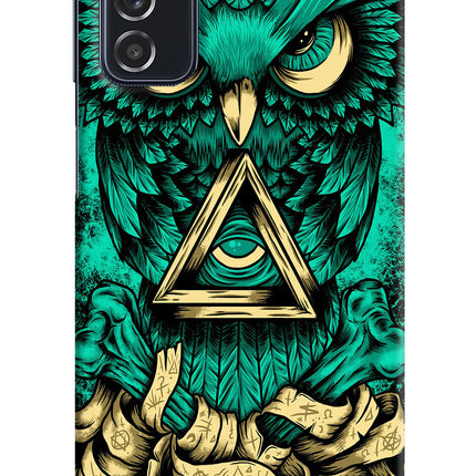 Green Owl Samsung M52 5G Hard Case Back Cover by Casekaro